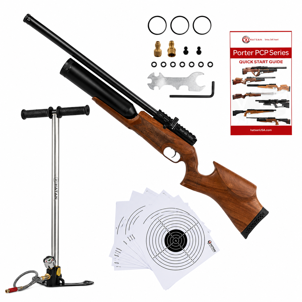 Kral Puncher Pro 500 .25 (6.3mm) Rifle + PCP Pump 4500psi