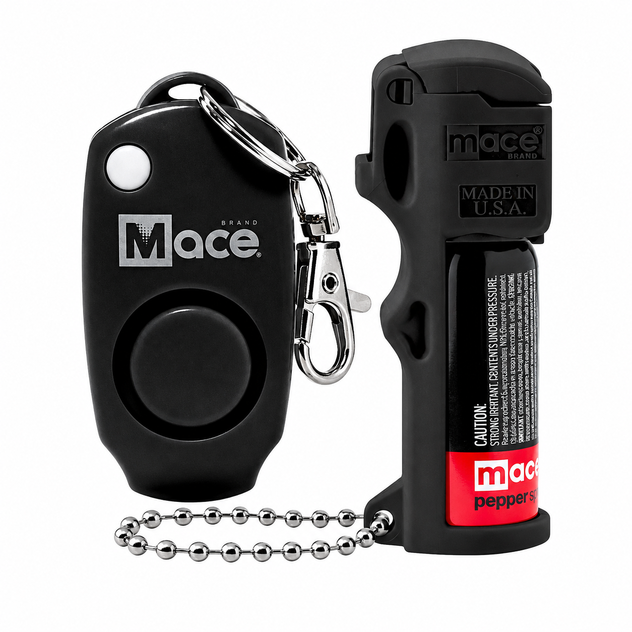 Pepper Spray and Mace Alarm 12g Pocket Model Black