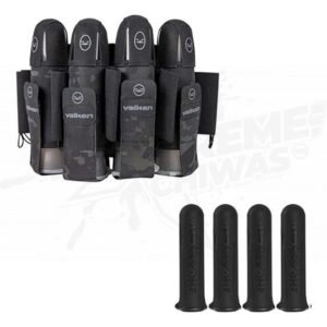 Valken Agility 4+7 Harness Black with Camouflage Pods Included