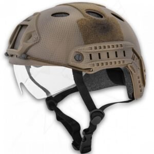 Casco Tactico Con Visor Correa Ajustable Arena Lancer Tactical
