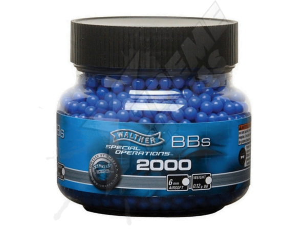 2000 Bbs .12g Walther 6mm Xtremechiwas