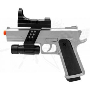 Pistola Airsoft M1911 G153SAF Silver Resorte Bbs 6mm
