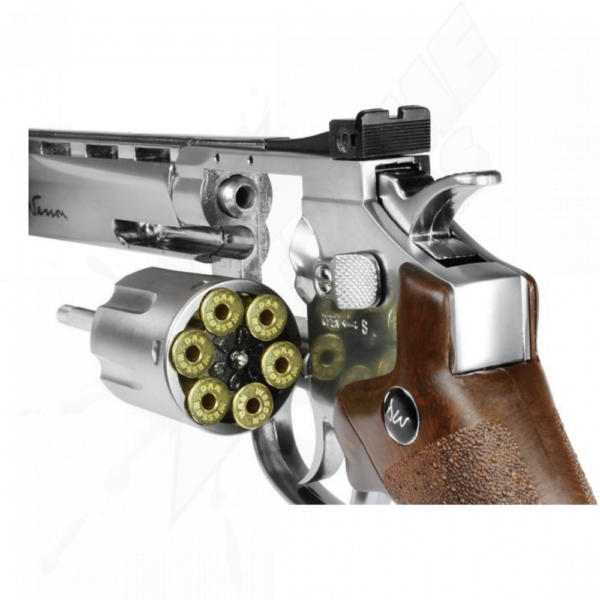Revolver Dan Wesson 8" Full Metal Silver CO2 Bbs .177 (4.5mm) - Image 2