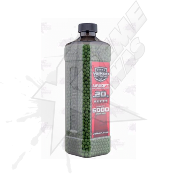 5000 Bbs .20g Verdes Valken 6mm