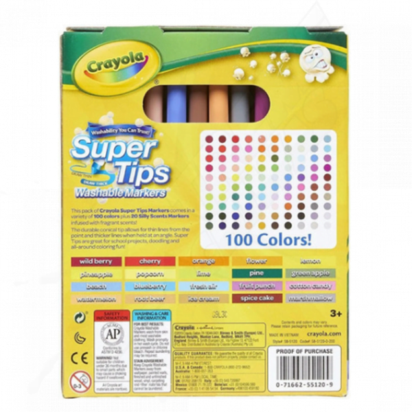 Marcadores Crayola Super Tips 120 Silly Scents - Image 3