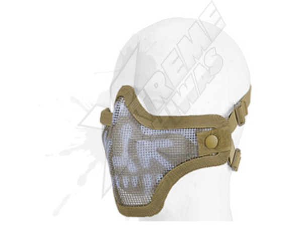 Half Face Mask Sand Mesh Double Strap Lancer Tactical