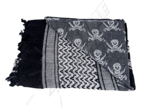 Black White Shemag Turban - Image 2