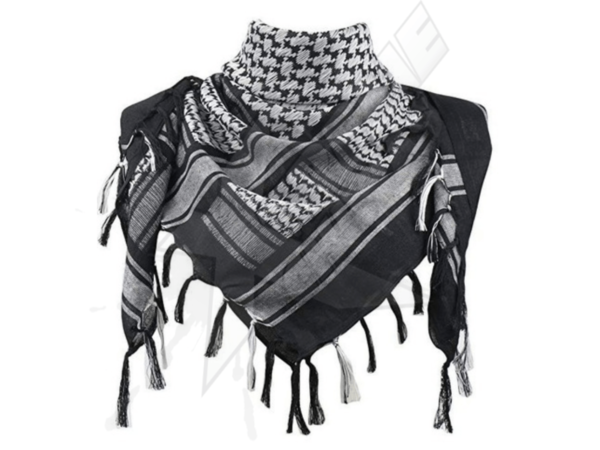 Black White Shemag Turban