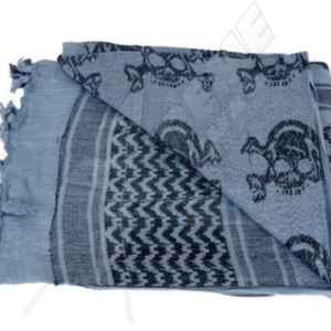 Turbante Shemagh Azul Calavera