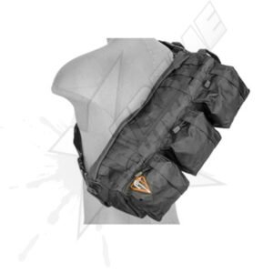 Black Nylon Tactical One Shoulder Bag