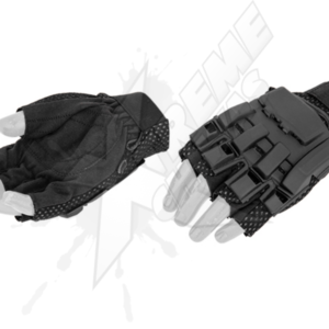 Lancer Tactical Black Half Finger Gloves
