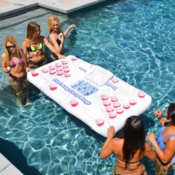 Inflable Gopong Pool Lounge Beer Pong Con Hielera - Image 3