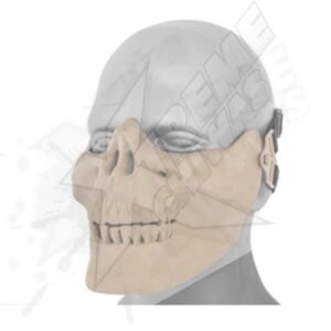 Mascara Media Cara Calavera Arena De Protección