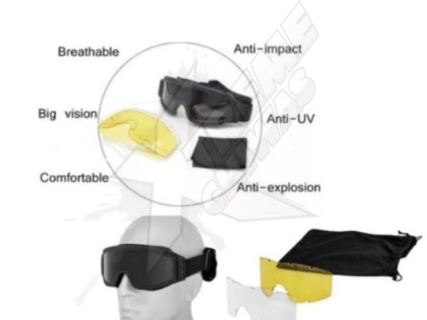 Lentes Goggles Termal Visor Lancer Tactical