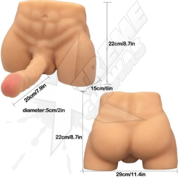 Sex Toy Male Torso Anus Penis 20x5cm - Image 3