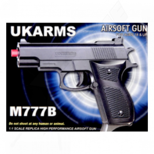 Pistola Airsoft Ukarms M777b Resorte Bbs 6mm - Image 4