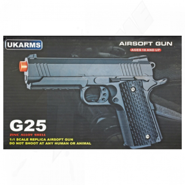 Pistola Airsoft G25 Resorte “8.5” Bbs 6mm - Image 6