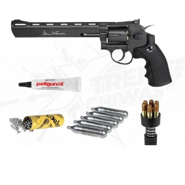 Dan Wesson Revolver Black 8In Bbs CO2 .177 (4.5mm)