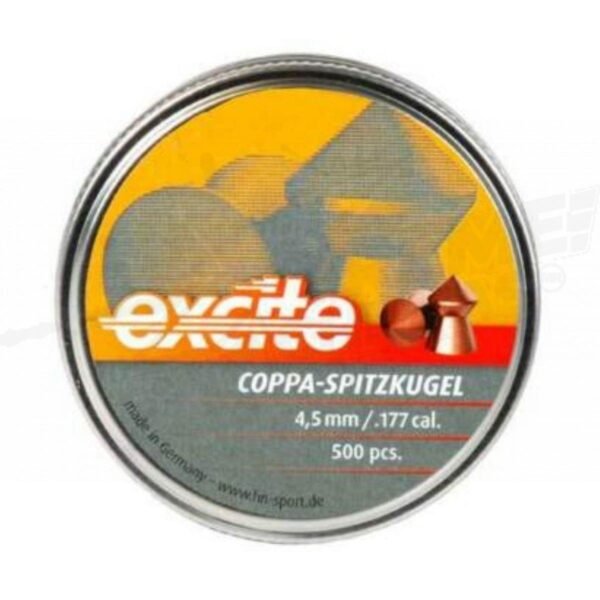 Pellets Excite Coppa Spitzkugel 7.56gr .177 (4.5mm) - Image 2
