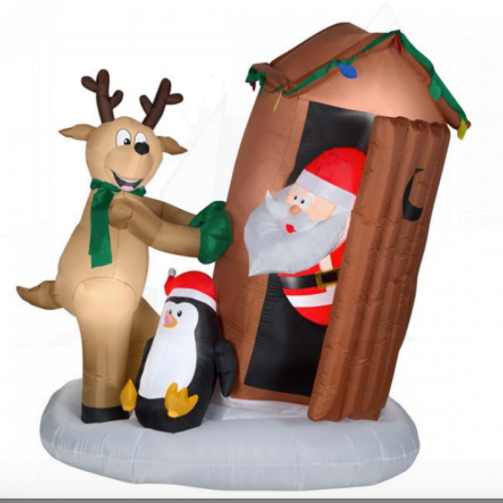 Inflatable Christmas Ornament Santa Claus Holiday Time - Image 2