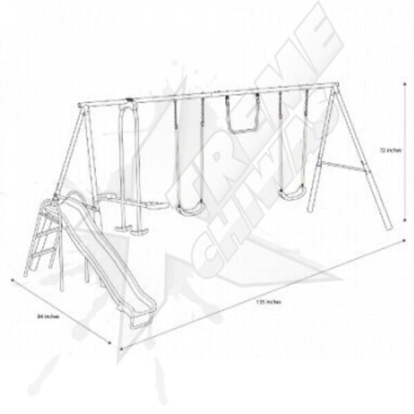 Garden Swing and Slide Set - Image 2