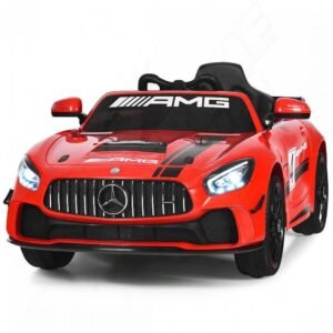 Montatable Mercedes Benz 12 Volst Gymax Rojo