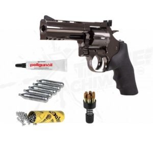 Revolver Dan Wesson 715 Steel Gray 4In 350 Bbs Pellgun CO2 .177 (4.5mm)