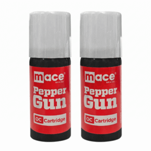 Pack of 2 Refillable Pepper Spray Cartridges 28g Mace