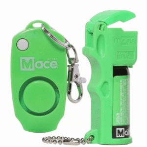 Pepper Spray and Mace Alarm 12g Pocket Model Green