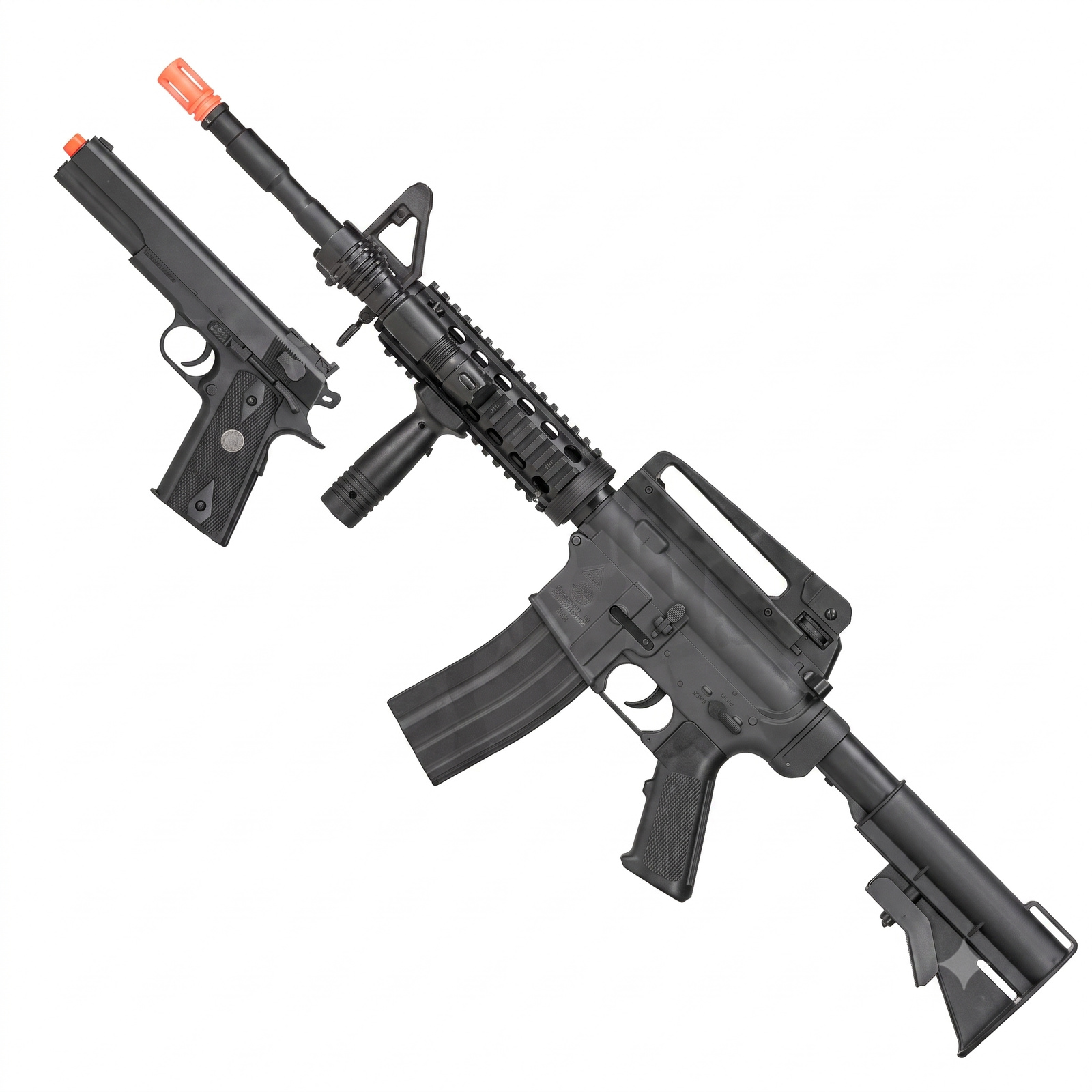 Airsoft Rifle 9902 M4 Pistol M1911 Spring Bbs 6mm