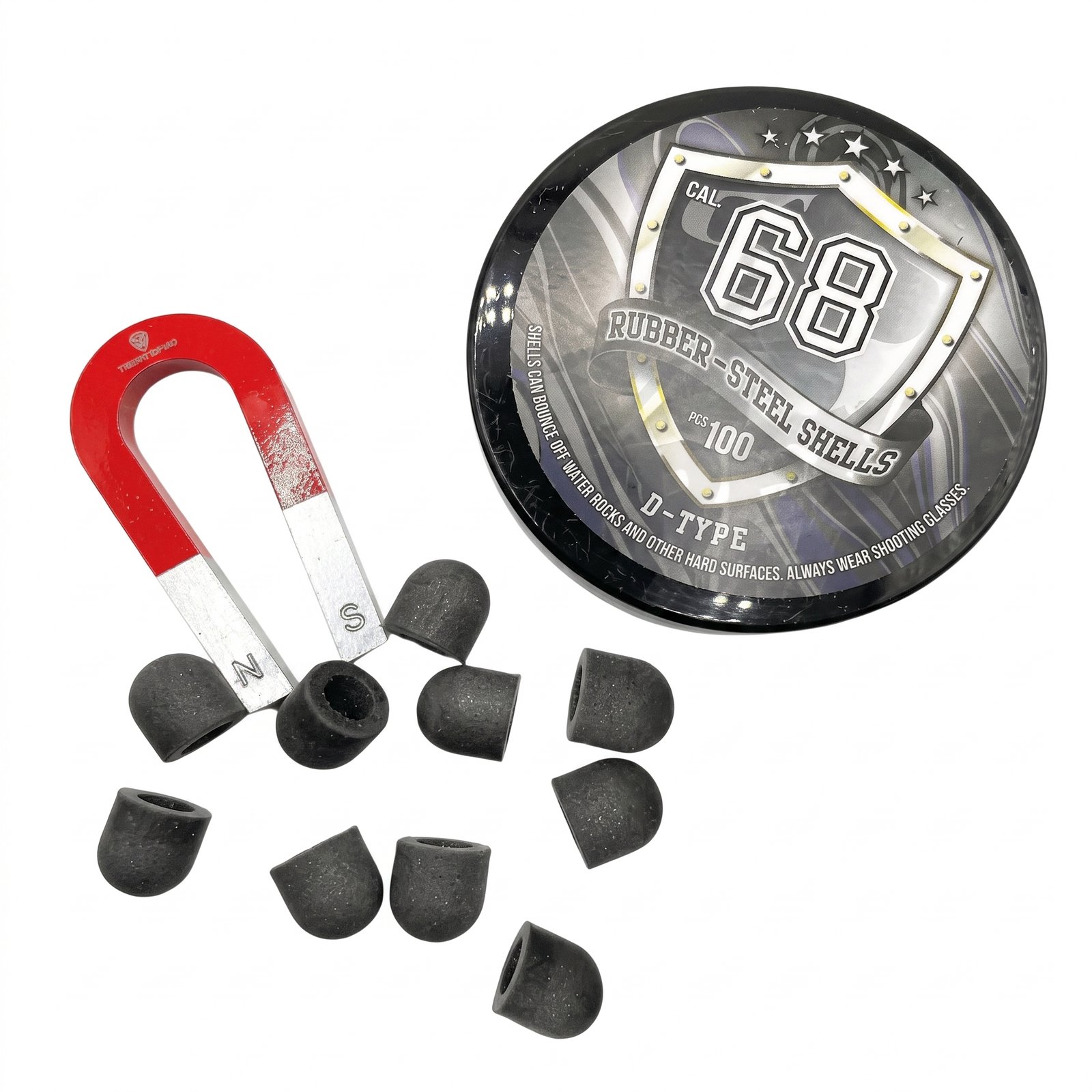 10 pieces paintball rubber balls .68