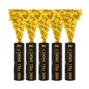 5 Enola Gaye WP40 Yellow Wire Pull Smoke Grenades