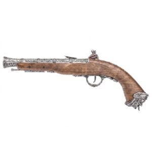 Flintlock Pirate Pistol 15th Century Honor Fantastic Classic Silver CO2 .177 (4.5mm)