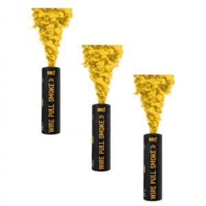 3 Enola Gaye WP40 Yellow Wire Pull Smoke Grenades