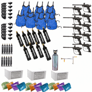 Pack of 10 Spyder Victor Gotcha Marker, Vest, Tank and Mask