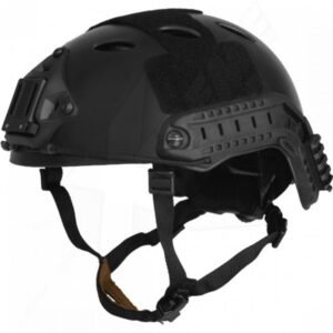 Casco De Protección Negro Tipo Emerson Airsoft Correa Ajustable