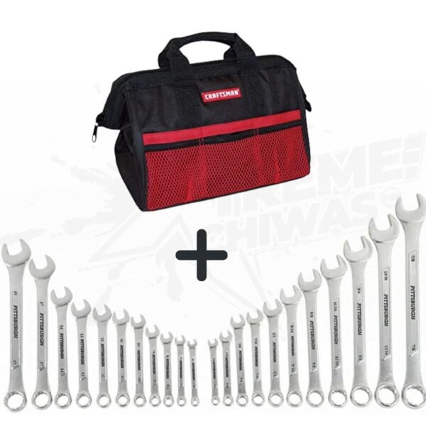 Pittsburgh Juego de Llaves 22 Piezas + Bolsa de Herramientas Craftsman 13 Pulgadas