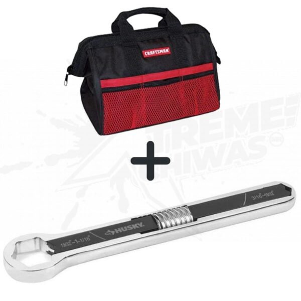 Llave Universal Husky 3/16-19/32 Total Socket + Bolsa de Herramientas Craftsman 13 Pulgadas