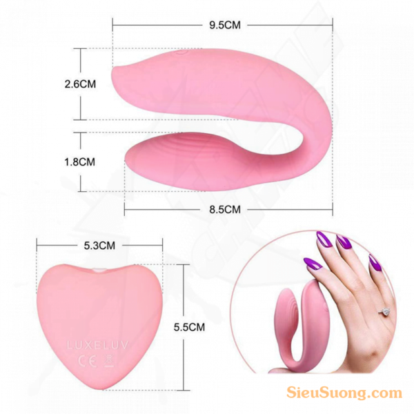 Love 2U Silicone Wireless Remote Control Massager Vibrator - Image 4