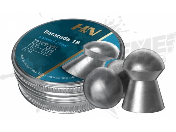 Pellets Punta Redonda Baracuda 18 HN .22 (6.35mm)