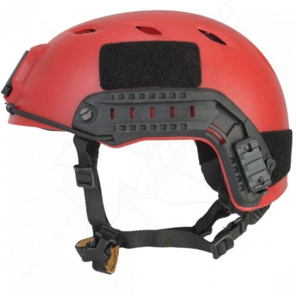 Casco de Protección Rojo Tipo Emerson con Correas Ajustables - Image 2