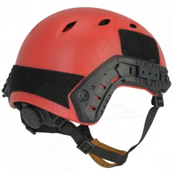 Casco de Protección Rojo Tipo Emerson con Correas Ajustables - Image 3