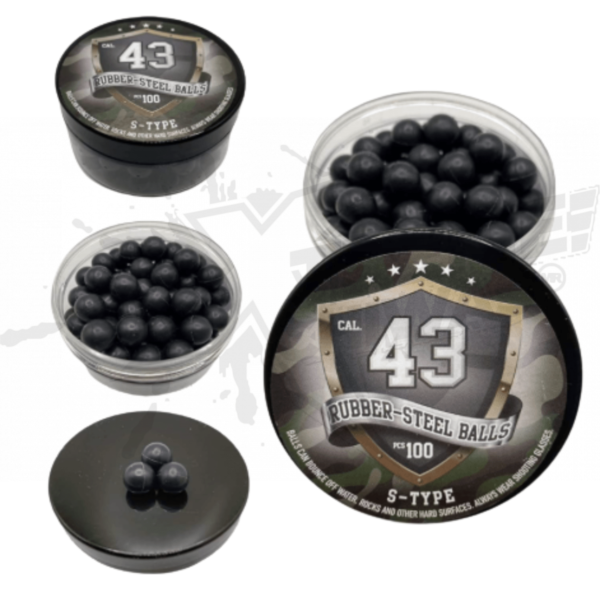 Pelotas de caucho  100 piezas paintball .43 - Image 2