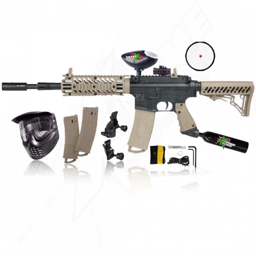 Tippmann TMC Magfed Sand Marker Package Co2 Tank Hopper Mask
