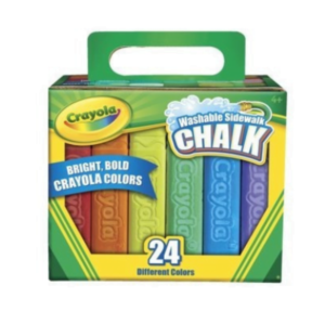 Crayola 24 Gises Lavables Con Colores Variados