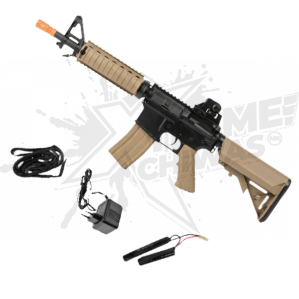 Rifle Airsoft Colt M4 Full Metal Cqb-r Eléctrico Bbs 6mm