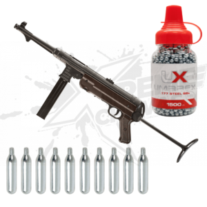 Legends MP40 Machine Gun 1500 BBS 10 CO2 .177 (4.5mm) Package
