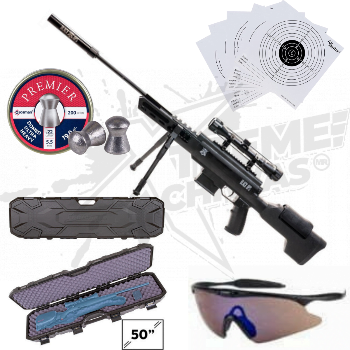 Black Ops Piston Gas Tactical Sniper .22 Rifle Kit (5.5mm)