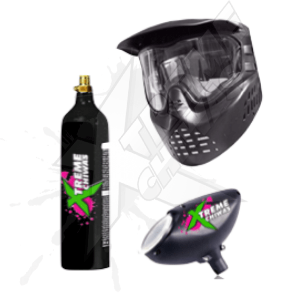 Field Pack 4 Tippmann Sierra one Project Salvo Black Marker Co2 Tank Hopper Vest Mask - Image 3