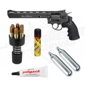 Dan Wesson Revolver 8In Black CO2 Bbs .177 (4.5mm)